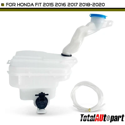 Depósito de lavadora de parabrisas con tapa y bomba para Honda Fit 2015 2016 2017-2020 Foto 1 de 4