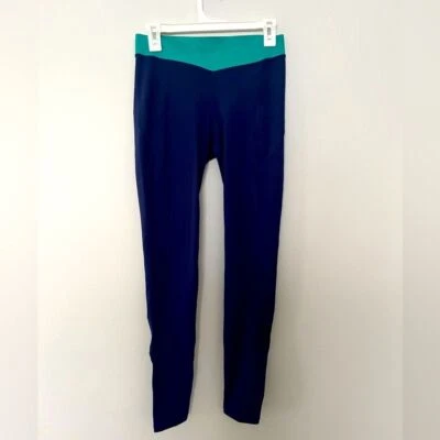 Ivy Park Two Tone Blue Teal Leggings Size Medium - Image 1 of 4