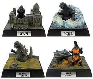 Bandai, Godzilla MeiKan (Godzilla Diorama Figurenserie), alle 4 Figuren Full Set - Bild 1 von 11