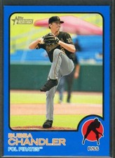 2022 Topps Heritage Minor League Bubba Chandler #69 BLUE /99 - Pirates (M)