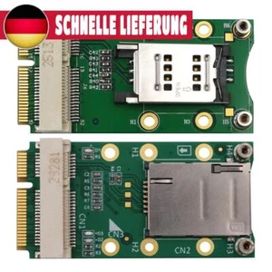 Mini PCI-E Adapter with SIM Card Slot for 3G/4G WWAN LTE HSPA MOM GPS Card - Bild 1 von 11