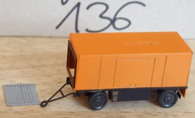 TT Rimorchio LKW In Ottone Piccola Serie DDR Compressore Molto Raro Epoca 3/5 - Immagine 1 di 4