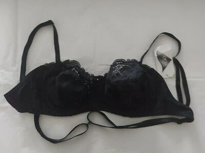 Sujetadores con aros Berlei convencionales o cuello halter negros talla Uk 32D o 34C Foto 1 de 4
