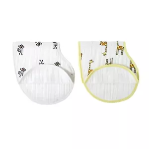 Aden & Anais 2 Pack Classic Burpy Bibs - Jungle Jam - Picture 1 of 3