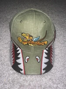 Shark Tooth FLYING TIGERS AVG Air Force EMBROIDERED Adjustable Hat Cap Youth - Picture 1 of 3