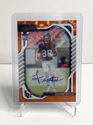 2021 Panini Absolute Football - John Metchie iii (rc) auto /35 - orange - Texans - Image 1 of 4