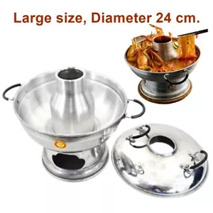 HOT POT Cookware Bowl Aluminum Thai Vintage Tom Yum Soup Boil Large Size24cmx3Pc - Picture 1 of 14