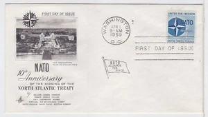 TurtlesTradingPost -  NATO Anniversary 1959 FDC #1127 Artcraft Cachet - Picture 1 of 1