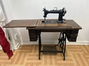 WHEELER & WILSON #9 SEWING MACHINE Cast Iron Treadle Base table head cover stand - Picture 1 of 15