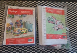 Craftways Tissue Box Plastic Canvas Kit, Ho- Ho- Howling and Peppermint coasters - Picture 1 of 4