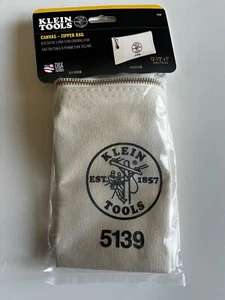 Klein Tools 5139 Zipper Bag, Canvas Tool Pouch Made In the USA - Picture 1 of 1