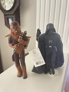 Applause 1995 Star Wars 10" Darth Vader Chewbacca Figure Removable Helmet Black - Picture 1 of 6
