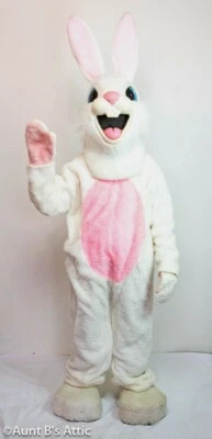 Easter Bunny Mascot Costume 6Pc Adult Pro Commercial Grade Rabbit Costume Lg - Image 1 of 4