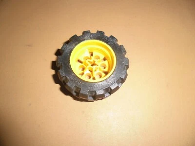 Lego Technic Rad Felge 20x30 6582 gelb Reifen 49.6x29 6581 schwarz ege36 - Bild 1 von 2