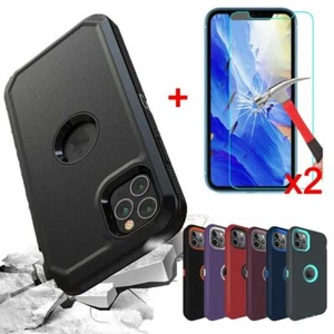 For iPhone 11 Pro Max Case Shockproof Hybrid Armor Case Cover+Screen Protector - Picture 1 of 19