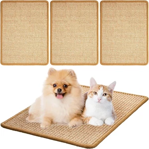 4 Pcs Cat Scratch Mat Sisal Cat Scratching Pad Mat for Cats Scratching Pad Rug f - Picture 1 of 7