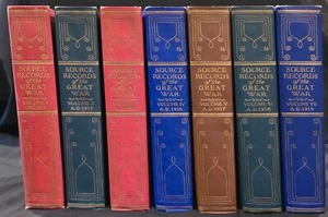 SOURCE RECORDS OF THE GREAT WAR - Beautiful 1st Eds. - 1923 - Picture 1 of 12