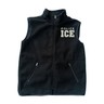 BLACK FLEECE ZIPPED VEST ICE POLICE U.S. Immigration and Customs Enforcement 
