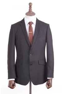 Men's Burtons Grey Pinstripe Suit Tailored Fit - Picture 1 of 12