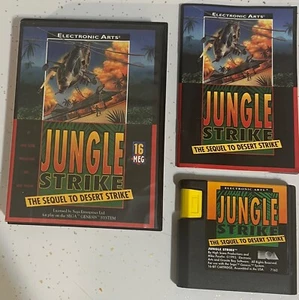 Sega Genesis Jungle Strike Complete w/Cartridge, Box & Manual - Picture 1 of 6
