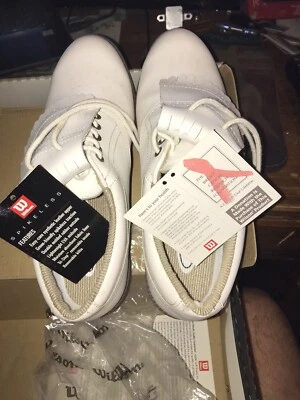 Zapatos de golf Wilson GS320 para mujer sin clavos blancos talla 8 - probados 1 vez - nuevos Foto 1 de 4
