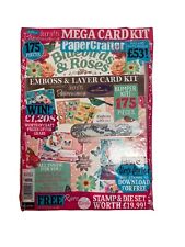 Paper Crafter Papercrafter Issue 155 Magazine Bluebirds Roses Emboss Card Kit