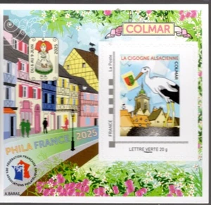 BLOCK FFAP 2025 DENTELE COLMAR 2025 DER ELSÄSSISCHE STORCH NEU..; - Bild 1 von 1