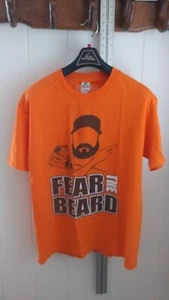  Camiseta Fear The Beard Brian Wilson talla grande. Alstyle 100 % algodón naranja - Imagen 1 de 8