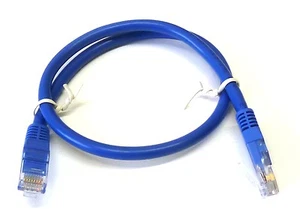 BLAU Comlynx 5m Cat6 RJ45 Patch Ethernet Netzwerk LAN Internet Kabel GIGABIT - Bild 1 von 1