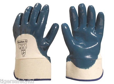 Delta Plus Venitex NI170 Heavy Duty Blue Nitrile Work Gloves Size 10 X-Large
