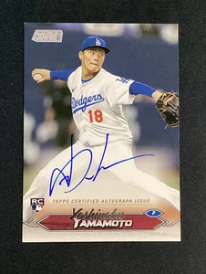 2024 Topps Stadium Club Yoshinobu Yamamoto ON-CARD AUTO Dodgers ROOKIE RC - Bild 1 von 5
