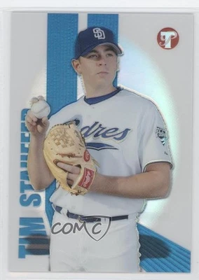 2004 Topps Pristine Uncirculated Refractor /999 Tim Stauffer #182 Rookie RC - Image 1 of 2