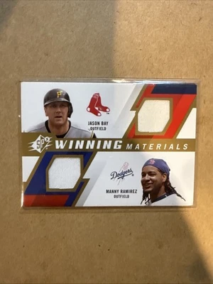 Jason Bay / Manny Ramírez: 2009 UD SPX Materiales Ganadores Juego Usado Memoria WM2-RB Foto 1 de 4