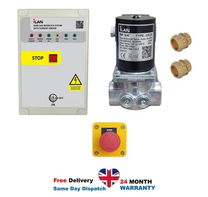 Gas Interlock with Built-in Fan Current Sensors 3/4" Gas Solenoid Valve - Picture 1 of 6