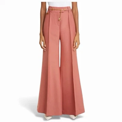 Pantalones Zimmermann Kaleidoscope Pierna Ancha Talla 3 AU 14 US 10 Mezcla de Lana Óxido Cinturón Foto 1 de 4