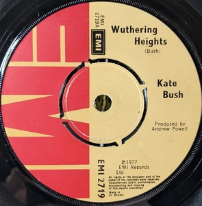 Kate Bush Wuthering Heights Vinyl Single 45 UK Pressing EMI 2719 VG Year 1978 - Picture 1 of 13