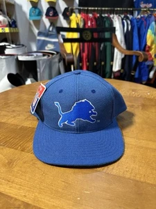 Cappello vintage Detroit Lions logo atletico snapback con etichette - Foto 1 di 15