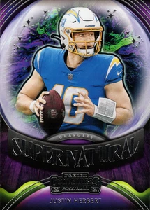 2021 Panini Contenders Justin Herbert #SN-JHE Los Angeles Chargers Supernatural - Picture 1 of 2