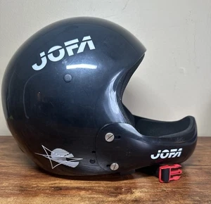 Casco deportivo vintage raro desconocido negro JOFA esquí hockey - Imagen 1 de 7
