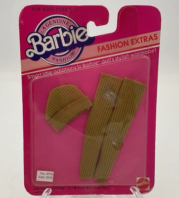 Barbie Fashion Extras #4918 Sombrero y Medias Mattel 1983 NUEVO Envío Rápido Gratis! Foto 1 de 4