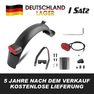 Xiaomi Mi M365 1S Pro 2 Schutzblech Kotflügel hinten Kennzeichenhalter+Rücklicht - Bild 1 von 12