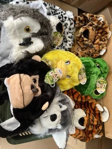 WILD ANIMAL LONG DANGLING EAR FLAPS  Hats Children Kids - Picture 1 of 3