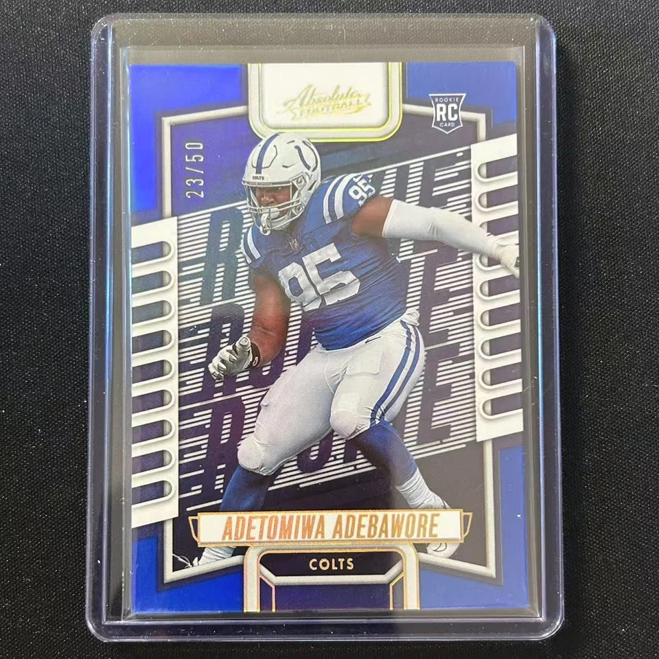 ☕️2023 PANINI ABSOLUTE FOOTBALL Blue Spectrum – /50 RC ADETOMIWA ADEBAWORE #194 - Image 1 of 1