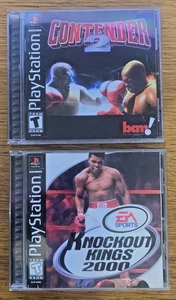 Contender 2 und Knockout Kings 2000 - Playstation 1 PS1 - 2 Spiele Lot Boxen CIB - Bild 1 von 3