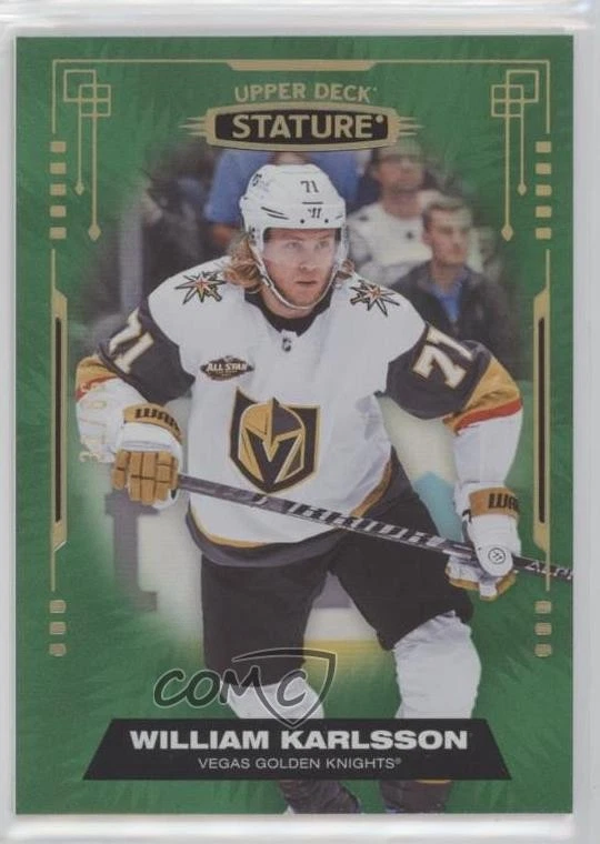2021-22 Upper Deck Stature Green Photo Variant /66 William Karlsson #46 - Image 1 of 2