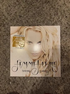Britney Spears Femme Fatale GOLD Vinyl LP (UO Exclusive) - Picture 1 of 5