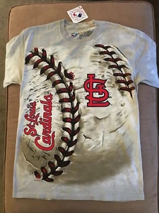 Liquid Blue - St. Louis Cardinals Jersey Shirt Men's Size Medium New Tie-Dye - Foto 1 di 5