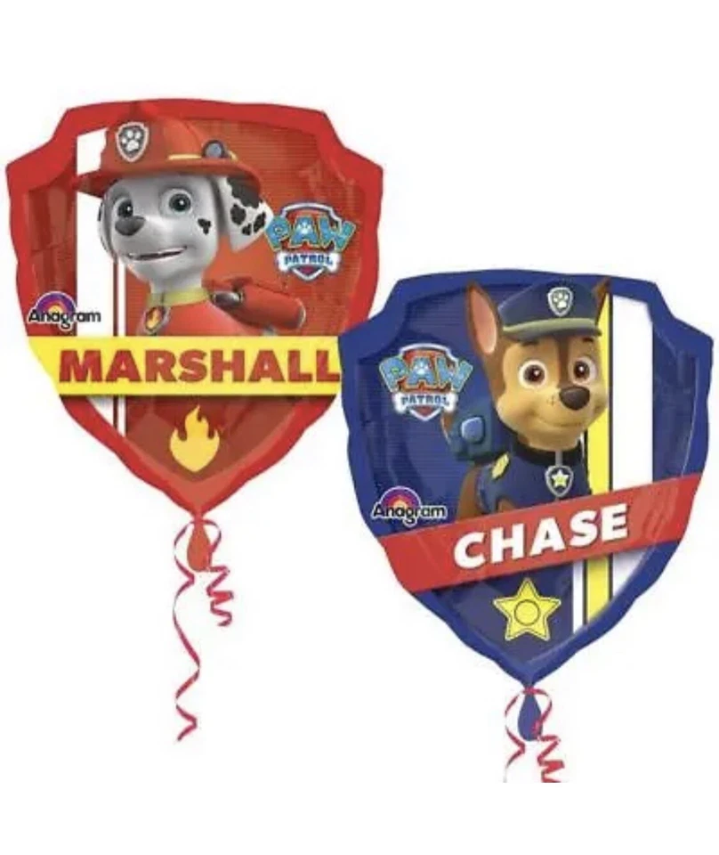 Nickelodeon Paw Patrol XL 27" Mylar Foil Balloon 2 Sided Chase & Marshall