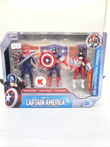 Captain America Captain Britain Kmart 3 Pack International Patriots 2011 SEALED Cover