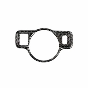Real Carbon Fiber Headlight Lamp Switch Button Cover For Benz C-Class 2007-2014 - Picture 1 of 4